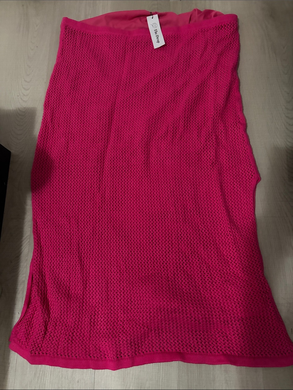 Fuchsia Knit Strapless Dress - Women's Fashion